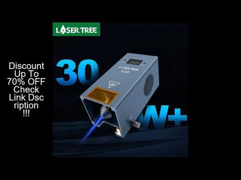 LASER TREE K30 30W Optical Power 6 Diode Laser Module with Air Assist 450nm TTL PWM Laser Head for E