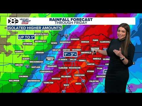 DFW Weather: Slow-moving storm bringing rain and flood threats through North Texas - latest forecast