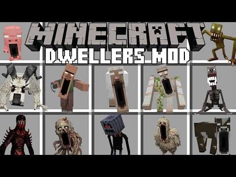 Minecraft SCARY DWELLERS / SCARY MOBS MOD! (Minecraft Mods)