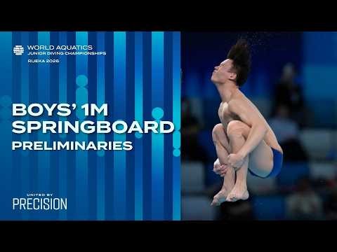 Boys' 1m Springboard (16-18) | Preliminaries | World Aquatics Junior Diving Championships 2026