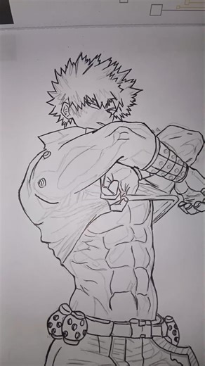 Katsuki Bakugou's explosiveness #bakugoukatsuki #bakugouedit #animeeart #bokunoheroacademia #art