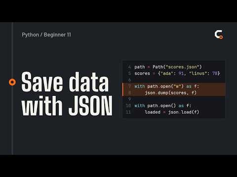 Python Read and Write Files and JSON: open, pathlib (Beginners #11)