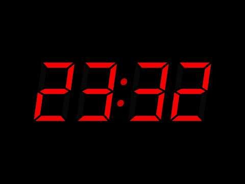 12 Hour Night Clock | 8pm - 8am | 24hr Time | Classic Digital Style Display