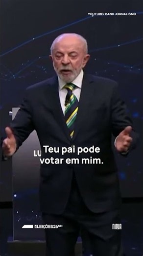 😂"Quero que vote em mim 100% dos presidiários, inclusive seu pai", dispara Lula😂