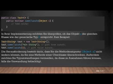 Wie man Objekt-Typen in Java-Generics vergleicht
