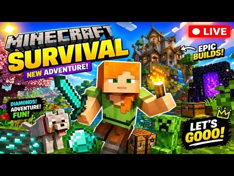 🔴 Minecraft Live Stream 💎 | Grinding, Mining & Vibing
