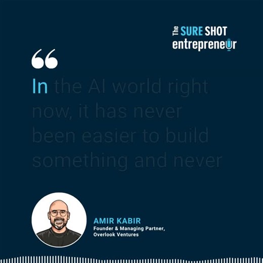 #venturecapital #startups #entrepreneurship #artificialintelligence #insurtech | The Sure Shot Entrepreneur Podcast
