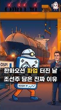 한화오션 파업 날 외국인이 HD한국조선해양 담은 진짜 이유 (+조선주 전망) #Shorts