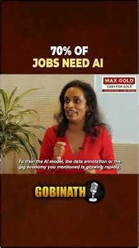 70% Of Future Jobs Will Require AI Skills | LinkedIn VP Explains | Gobinath #shorts