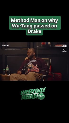 EveryDay Media on Instagram: "Method Man explains why Wu‑Tang passed on a Drake collaboration. 🎥 Via @7pminbrooklyn #methodman #methodmanedits #drake #wutangforever #wutang #hiphopstories #champagnepapi Follow ➡️ @everyday__media for more clips like these"