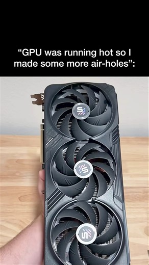 “Adding air-holes to the GPU 💀” #pcgaming #benchmark #rtx5050 #gtx1080ti