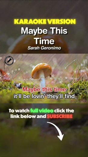 Maybe This Time - Sarah Geronimo (Karaoke Version) #karaoke #shorts