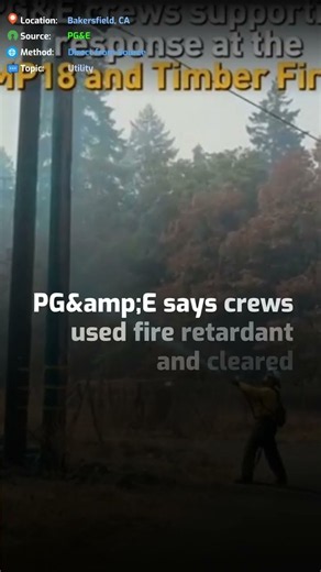 PG&E crews treat 260 poles for two wildfires