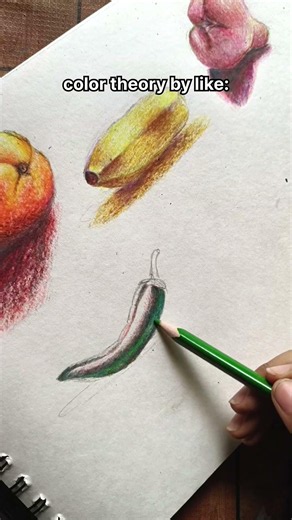 color theory ft.green chilli!! #art #shorts #trending #artshorts #artist #colortheory