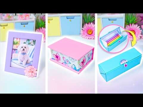 😲 Don't Throw Away Cardboard! 📦  3 DIY Easy Craft and Cute Gift Ideas Using Upcycled Materials