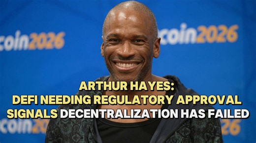 Arthur Hayes: DeFi Needing Regulatory Approval Signals Decentralization Has FailedOn June 23, 2026, BitMEX Co-founder Arthur Hayes @CryptoHayes stated in an interview with the New Era Finance podcast that if the development of DeFi needs a US regulator to pass an act like the Clarity Act, the mission of building decentralized systems has failed. Addressing the narrative of institutional capital entering the space, Hayes stated that traders and Wall Street institutions do not care about regulatio
