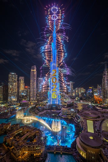 Welcoming in the New Year, Dubai style! 🥳🎇 The world's tallest tower. The world's biggest celebration. | Emirates