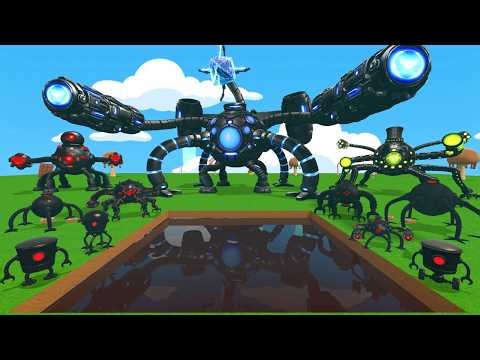 Chocolate Pool VS All Omnidroid Robots Army Evolution in Garry’s Mod Gameplay