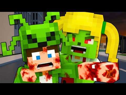 Zombie Outbreak! Alien Is Infected – What Will Ladybug Do? - Alien Minecraft Animation