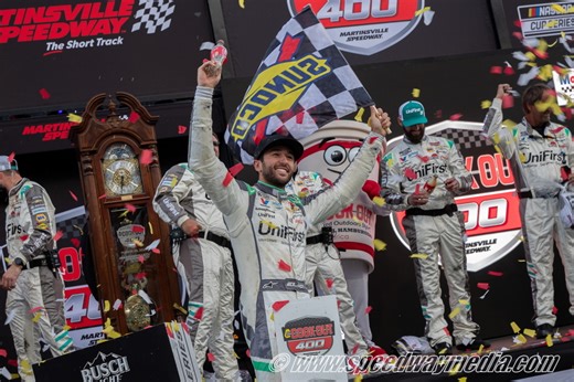 Chase Elliott executes late-race strategy for breakthrough victory at Martinsville - Chasse Elliott, the 2020 Cup Series champion from Dawsonville, Georgia, led 84 of 400 laps and utilized a late pit strategy call to record his first Cup victory of 2026. by Andrew Kim