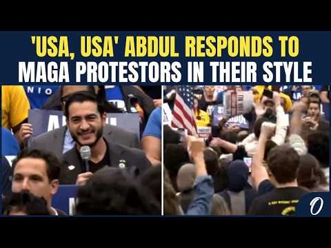 Abdul El-Sayed SHUTS DOWN Protestor With USA Chant | Senate Candidate’s EPIC Rally Response