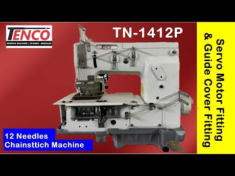 TN-1412 - Kansai Type Tenco Multineedles Chainstitch machine me servo motor kaise fit karen
