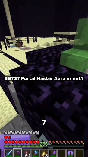 SB737 Portal master Aura or not? #minecraft #gaming #minecraftshorts