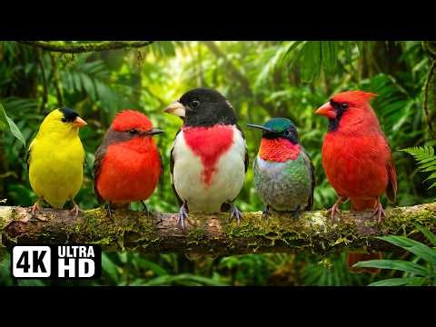 🌿 USA Most Beautiful Birds in 4K | Pure Nature Sounds That Melt Away Stress & Overthinking 🌿