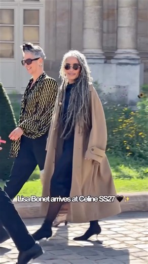 Lisa Bonet Chić Earthy Slay @ Celine Paris Fashion Week Show #lisabonet #celine #parisfashionweek