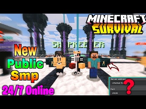 🍟 New Best Public Survival Smp Server For Minecraft 🍿 | Java/Pe/Pojav | 24/7 Online | Free To Join 🌷