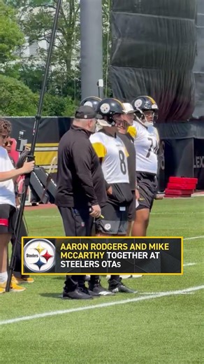 Aaron Rodgers and Mike McCarthy back together again (via AshleyLiotus/X) #AaronRodgers #Steelers