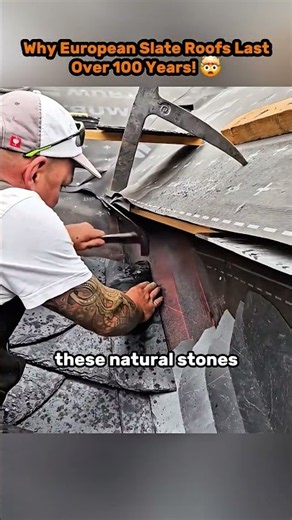Why European Slate Roofs Last Over 100 Years! 🤯🏠 #usa