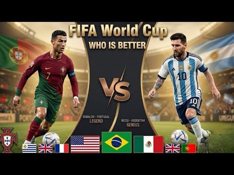 🔴 WHO IS BETTER? Ronaldo vs Messi | LIVE NOW World Cup Football | Soccer