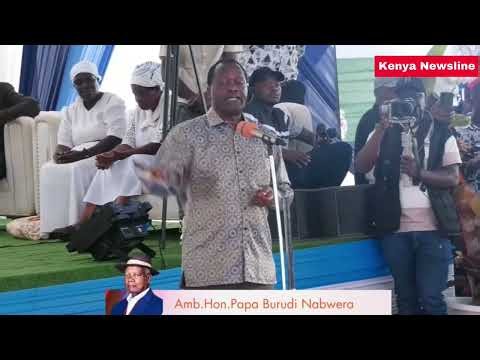 HUYU MZEE ALITAMANI KUPATANA NA SIFUNA LAKINI HAIKUWEZEKANA. MP recalls at Burudi Nabwera burial