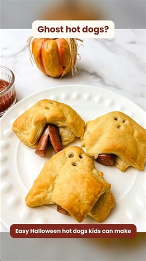 Ghost Hot Dogs, A Fun and Easy Halloween Hot Dogs Kids Can Make