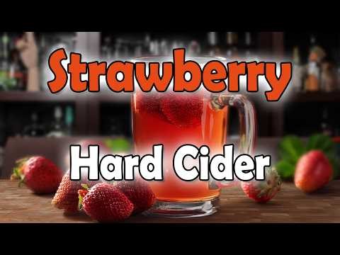 Juice + Strawberries = CHEAP ALCOHOL! (Strawberry Hard Cider Start to Drinking)