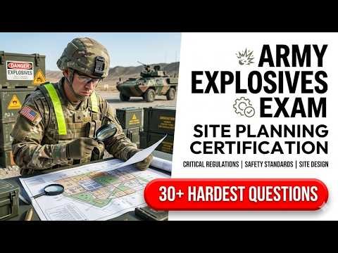 Army Explosives Safety Site Planning Exam 2026 Pass Your Certification On The First Attempt
