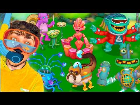 WATER ISLAND COMPLETE PLAYTHROUGH IN MY SINGING MONSTERS!