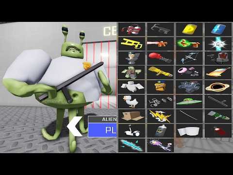 All Items Unlocked ALIEN BARRY'S PRISON RUN OBBY HARD MODE - Roblox Update All Morphs Full Gameplay