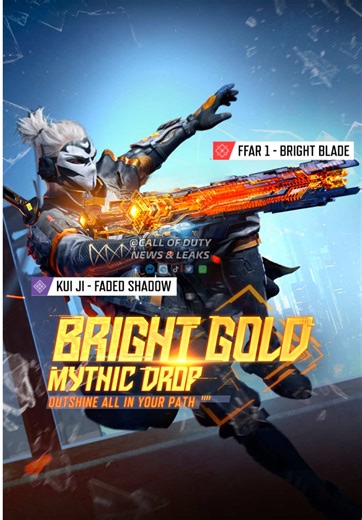 Bright Gold Mythic Drop Releasing Tomorrow on Garena