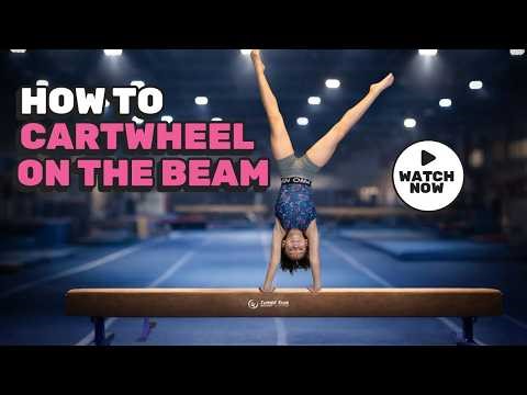 How to Do a Cartwheel on the Balance Beam | Gymnastics Tutorial for Girls