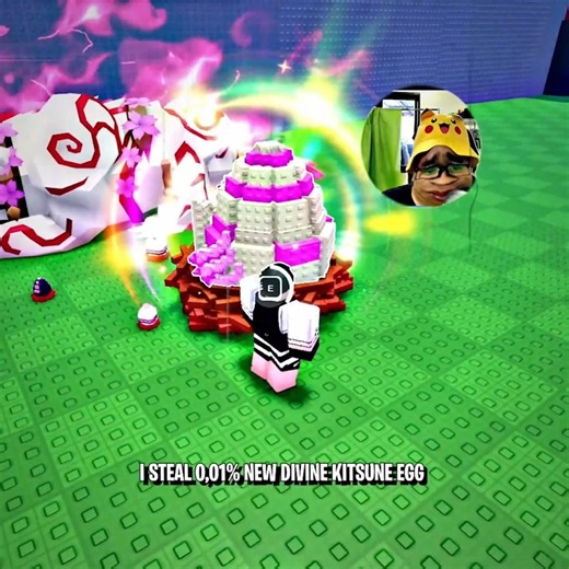 I steal New DIVINE KITSUNE egg 0,0001% chance at Steal an Egg 🔥 #roblox