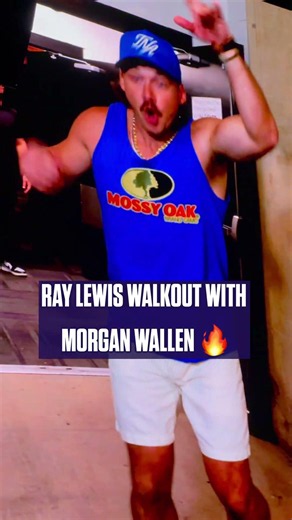 Ray Lewis walked out with Morgan Wallen for his concert at M&T Bank Stadium🔥 #ravens #morganwallen