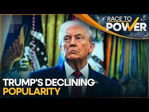 Trump's Approval Ratings: Polls Show Steady Decrease | WION Race To Power