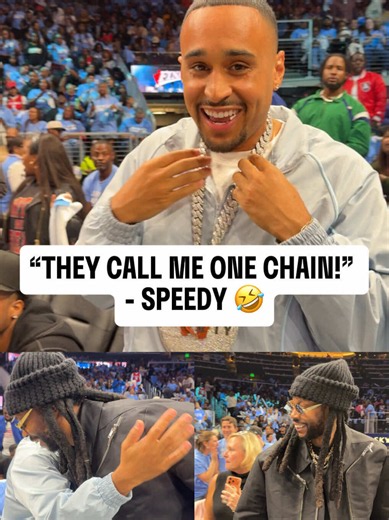 2 Chainz meets 1 Chain 😭⛓️ Speedy Morman had jokes courtside at the #2026WNBAFinals #speedymorman #2Chainz #wnba #atlanta