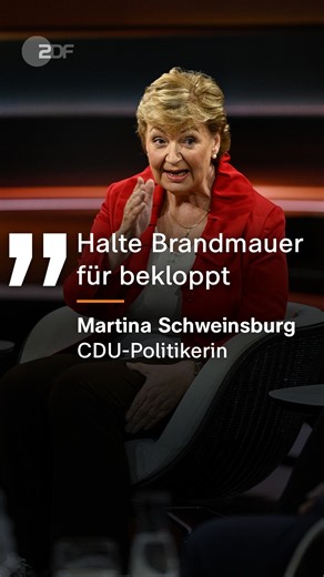CDU-Politikerin bei Lanz: "Eine Brandmauer nützt überhaupt nichts, wenn der Dachstuhl brennt" | #afd