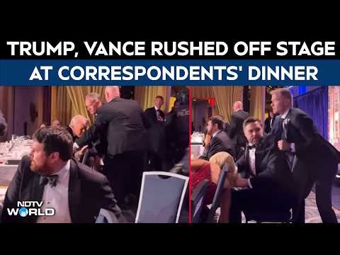 Trump Attack News | Trump And JD VP Vance Rushed Out Of White House Corresponents' Dinner