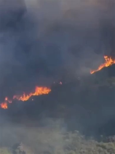 FALL FLAMES 🔥: The Bryson Fire erupted on Thursday, quickly scorching dry brush and grass in the foothills of Los Angeles County. The fire is at nearly 150 acres and 17% contained as of Friday afternoon. #california #fire #losangeles
