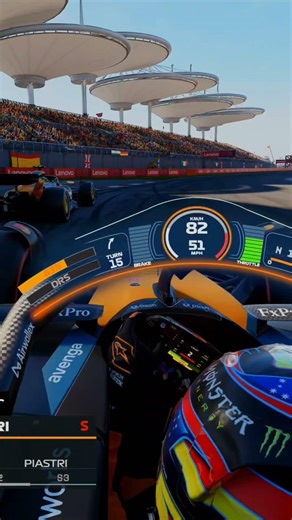F1 25 Realistic HUD | CHASING LANDO | Oscar Piastri | Chinese GP ##f125 #simracing #f1