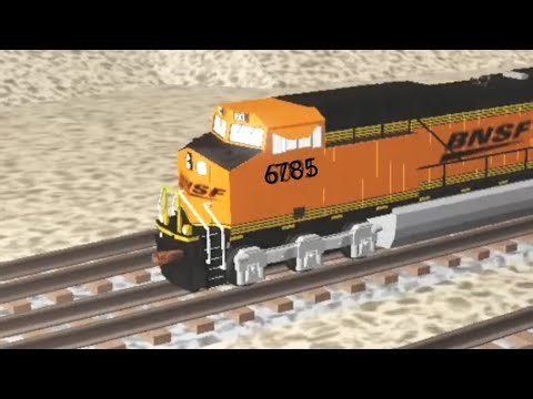 BNSF J.B.Hunt Stack Train in Canyon (RBLX)